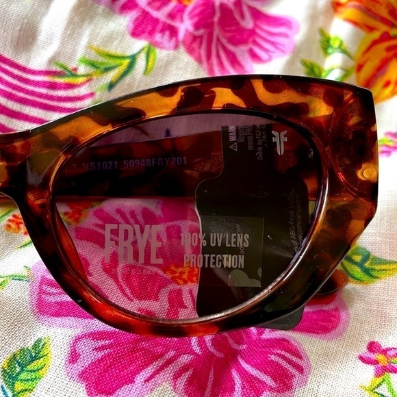 Brand New Frye Tortoise Shell Cateye Sunglasses 100% UV Lens Protection main image 9